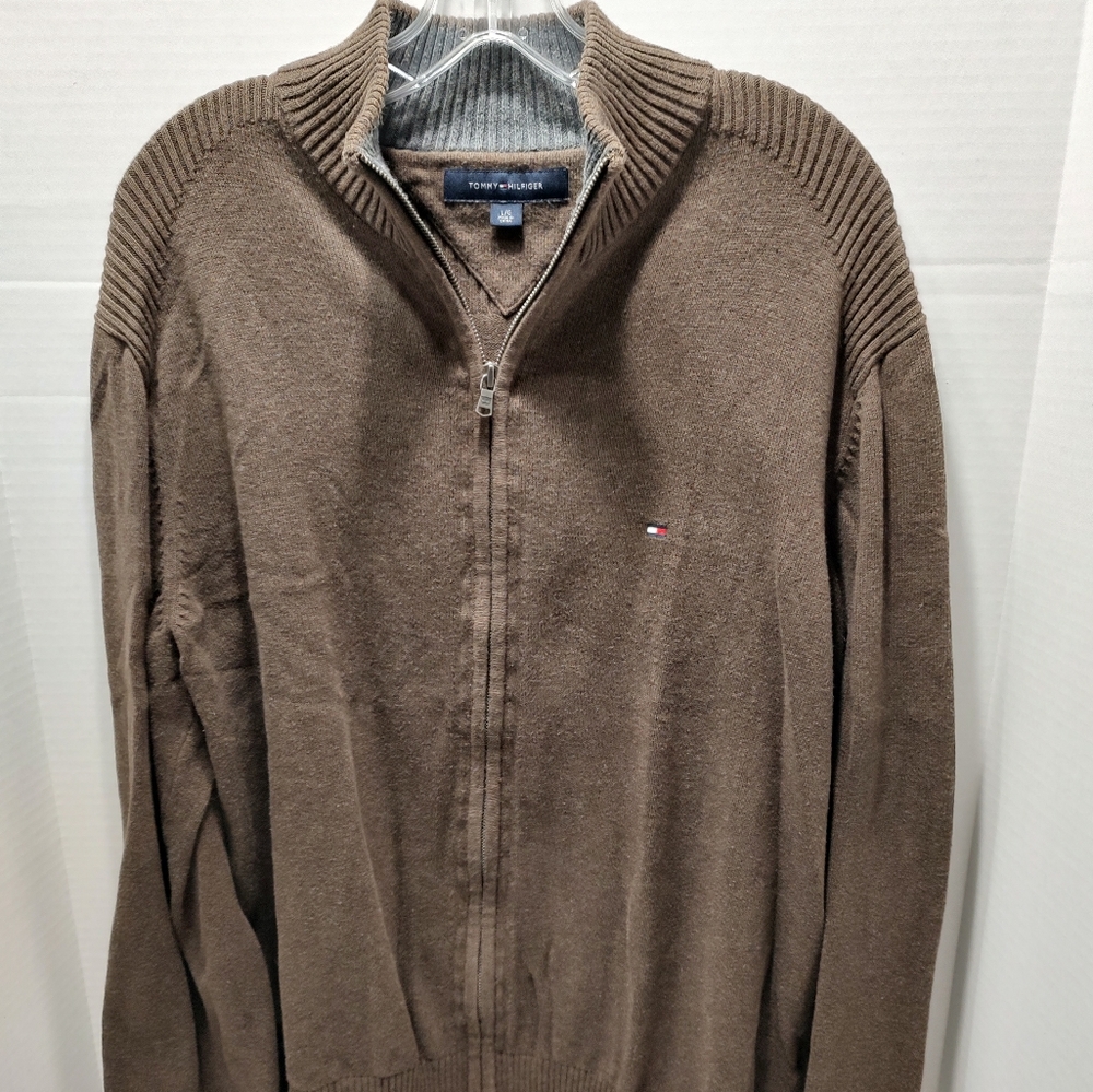 Tommy Hilfiger Men's Full Zip Sweater Size. L